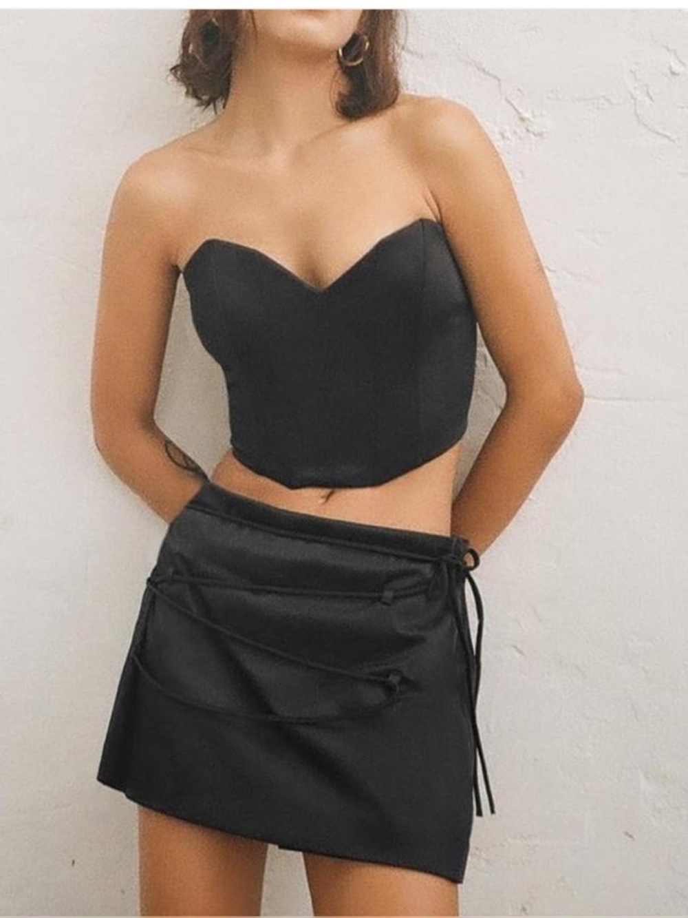 Zara Lace Up Skort, Size Medium NWT